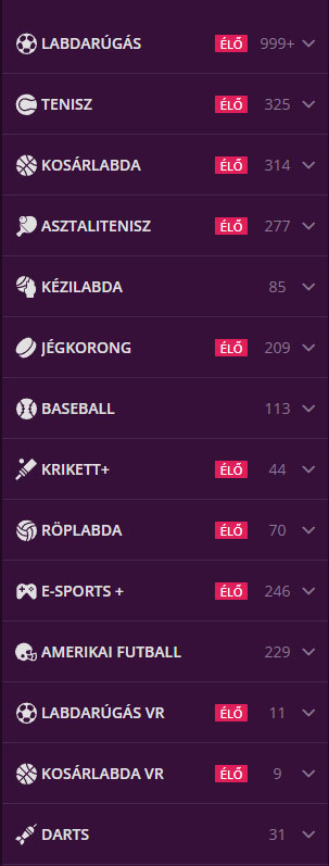 Malina Kaszinó Sports Betting Opt