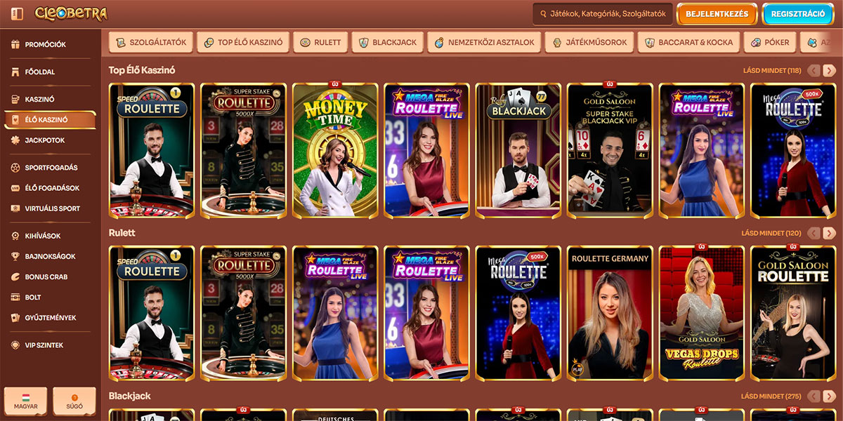 Cleobetra Live-Games