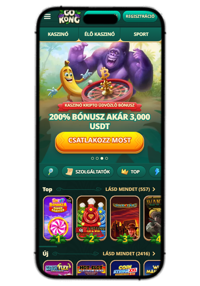 GoKong Casino Mobile View