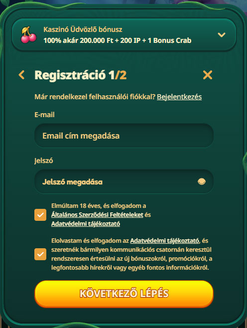 GoKong Casino Registration