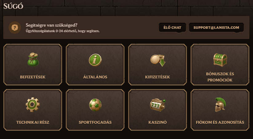 Lanista Casino Customer Service