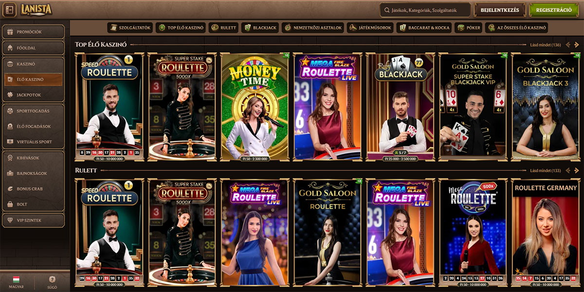 Lanista Casino Live Casino Games
