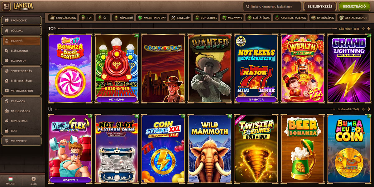 Lanista Casino Slot Games