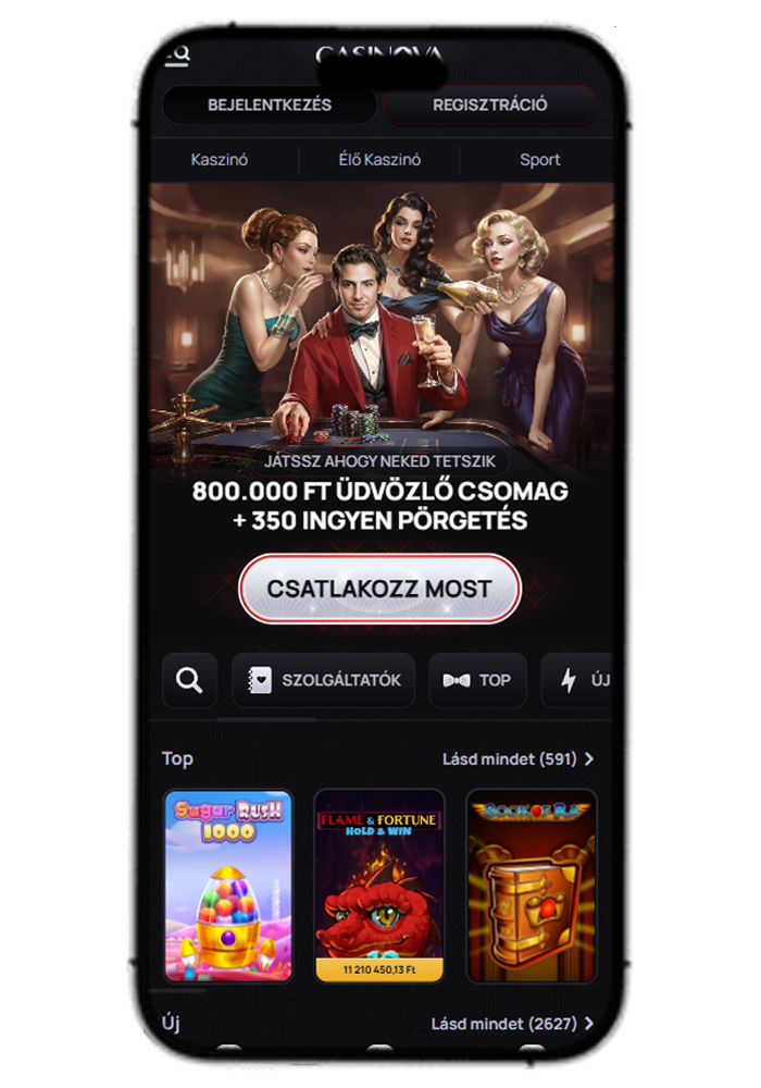Casinova Mobile-View