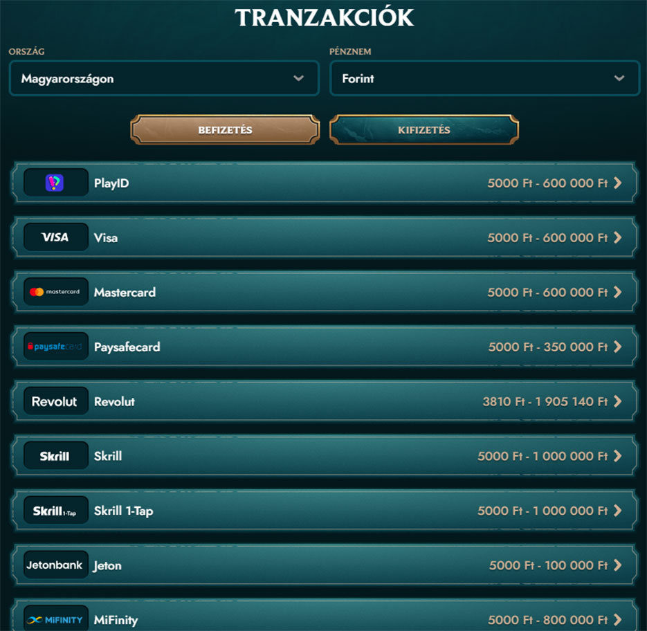 MyEmpire Kaszinó Withdrawal