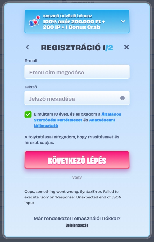 OnlySpins Kaszino Register