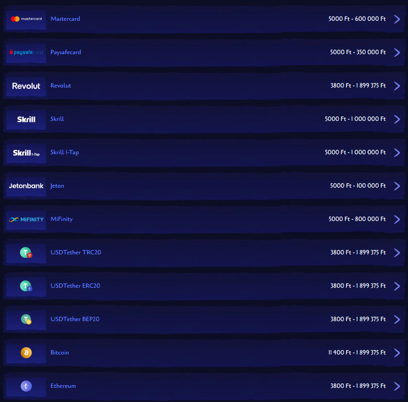 Spinight Casino Payments