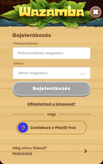 Wazamba Kaszinó Login
