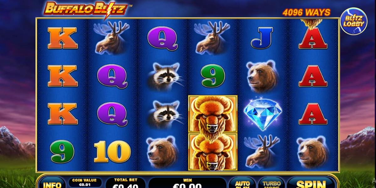 Buffalo Blitz alapjáték képernyő