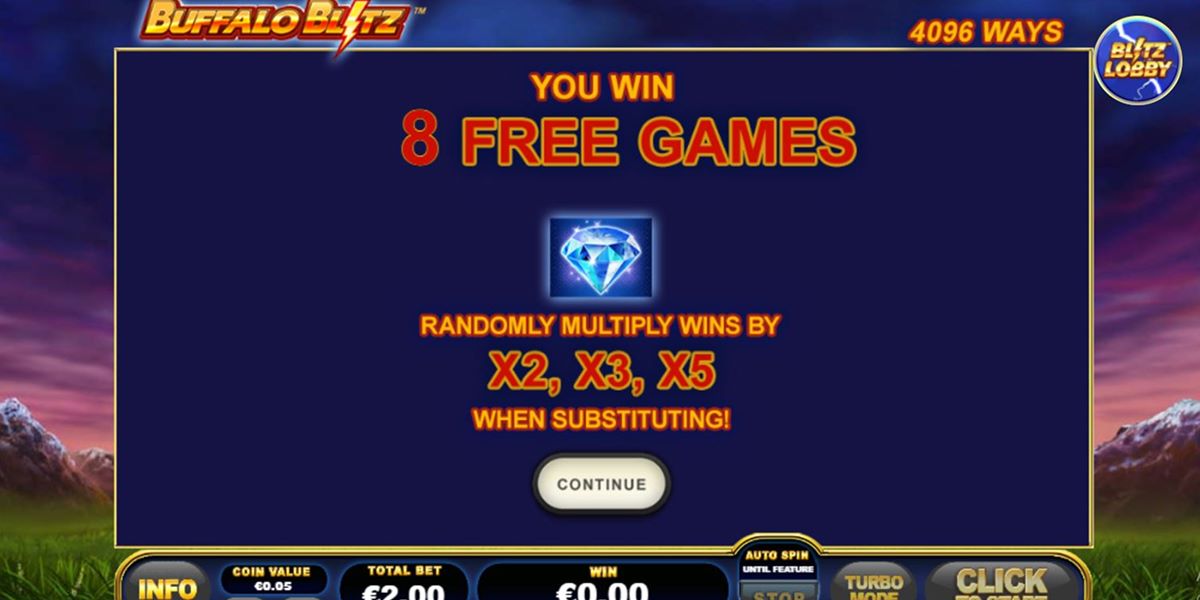 Buffalo Blitz bónuszfunkció