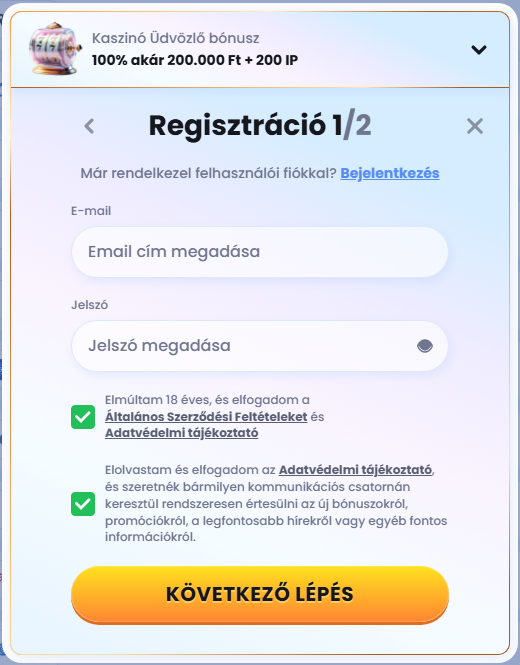CasinoLab Register