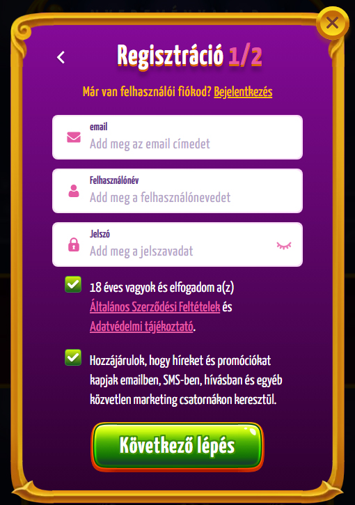 Joker8 Kaszino Register