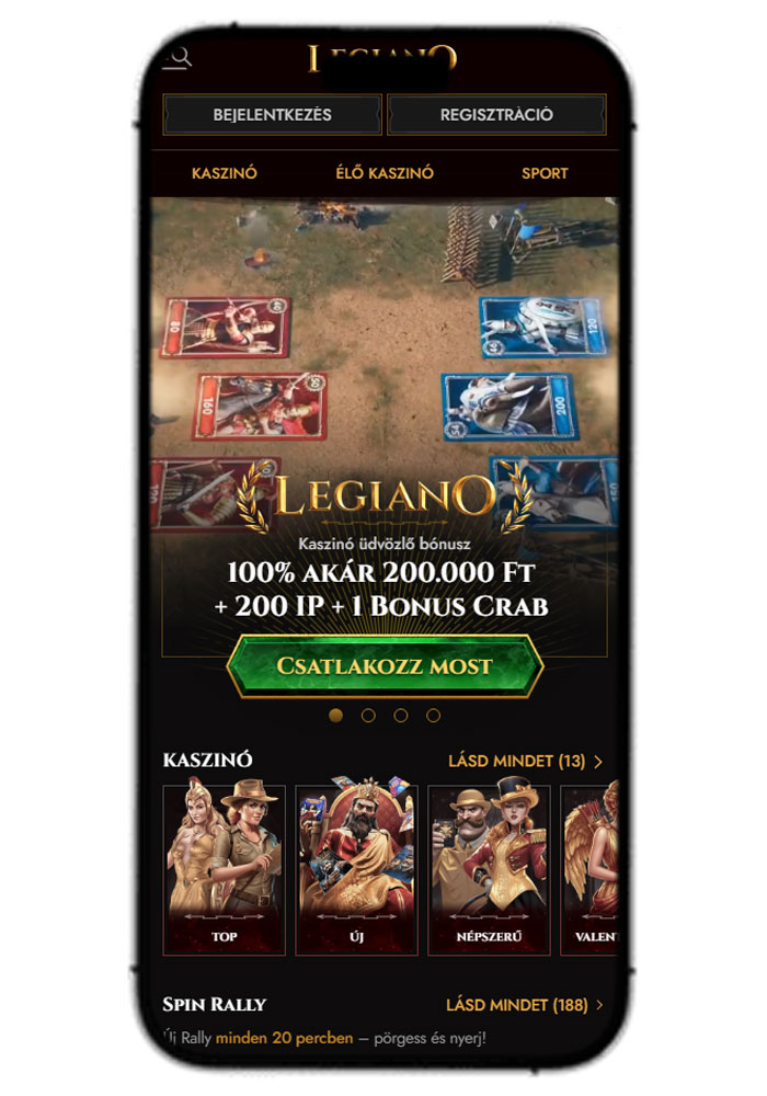 Legiano Kaszino Mobile