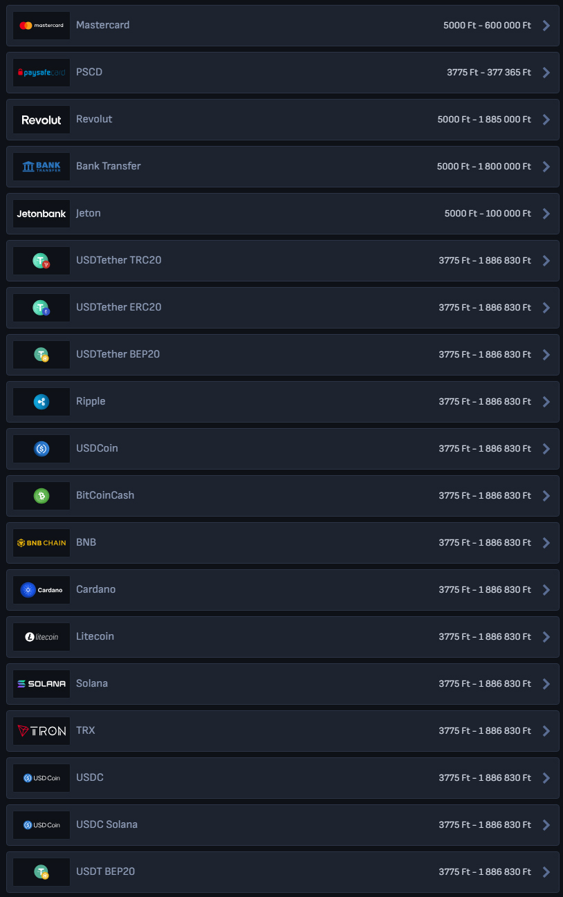 Mafia Kaszino Payments