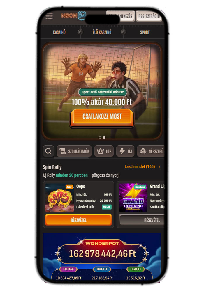 Neon54 Casino Mobile