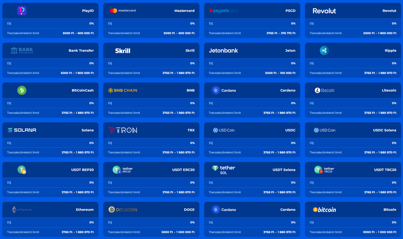 Posido Casino Payments