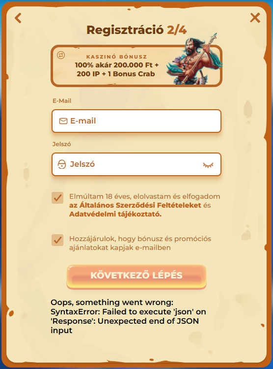 Posido Casino Register