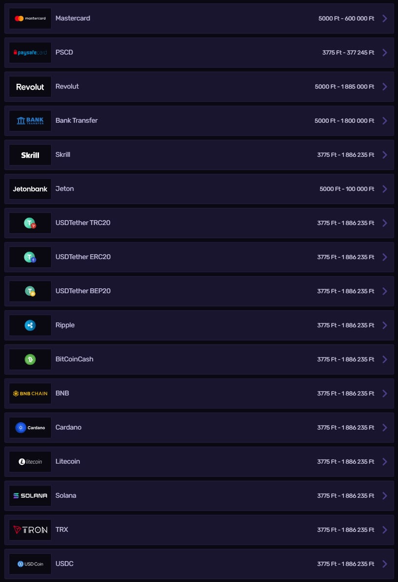 Sportuna Kaszinó Payemtns
