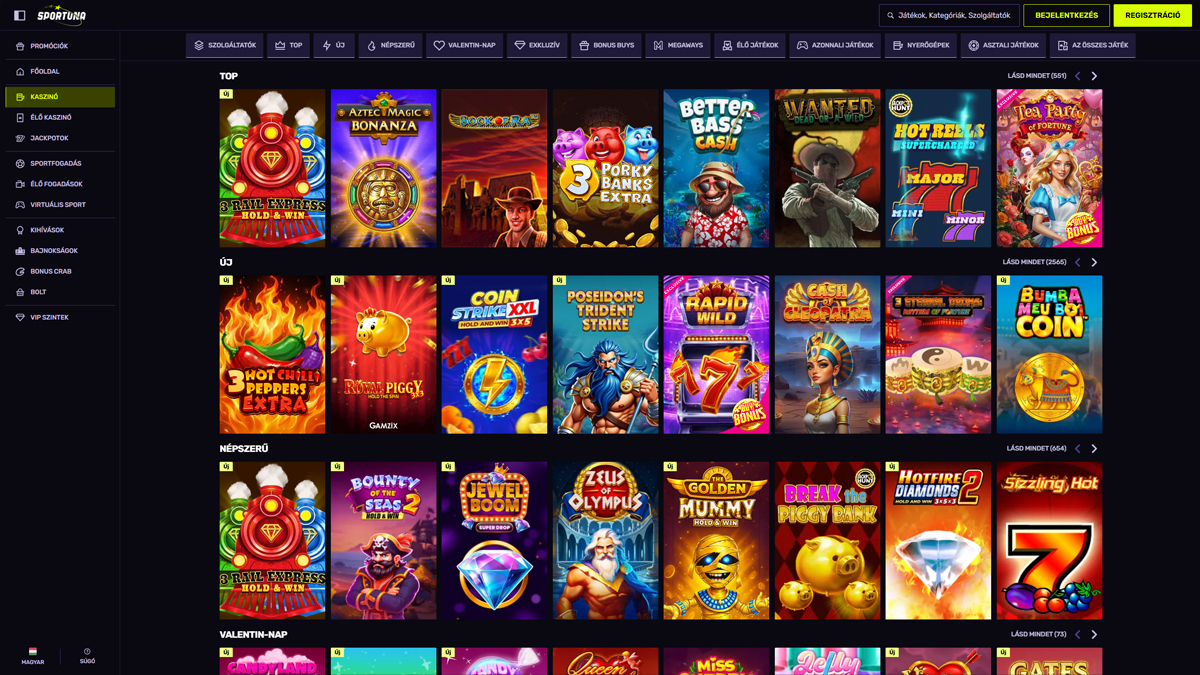 Sportuna Kaszinó Slots