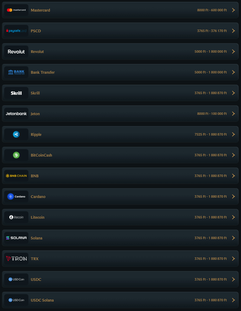 Talismania Casino Payments