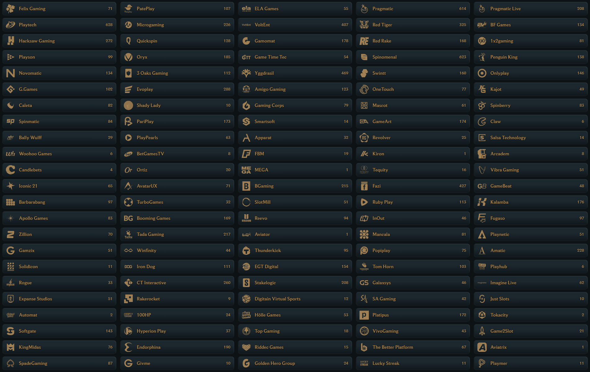 Talismania Casino Providers