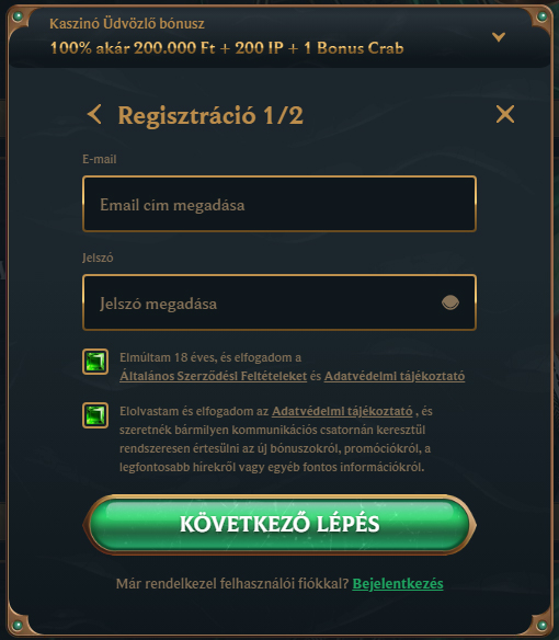 Talismania Casino Register