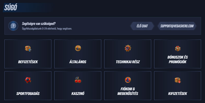 VegasHero-Casino-Customer-Service