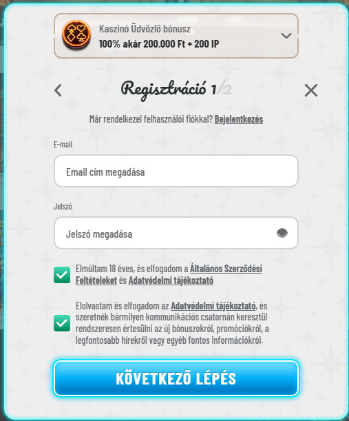 Wyns Kaszino Register