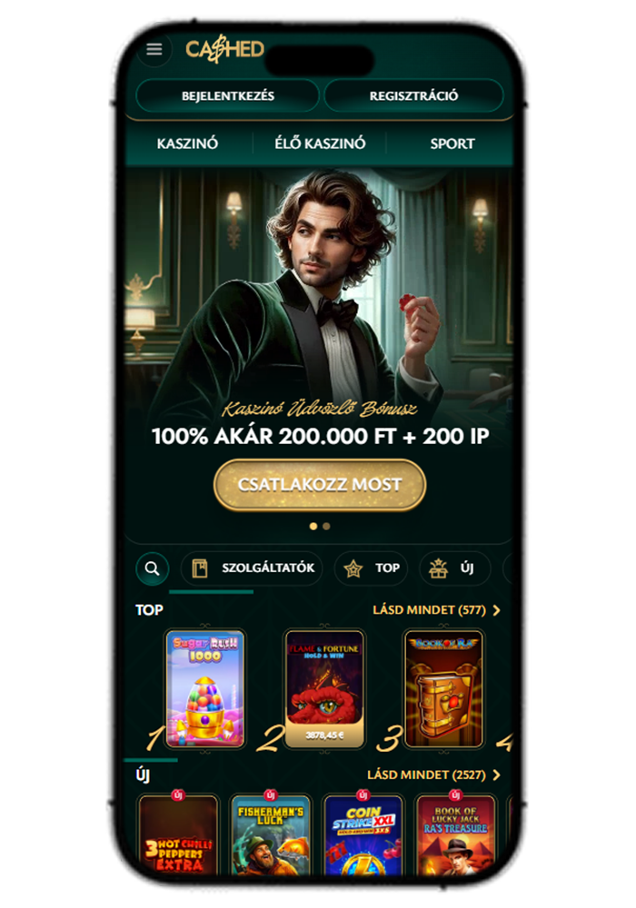 Cashed Casino Mobile View
