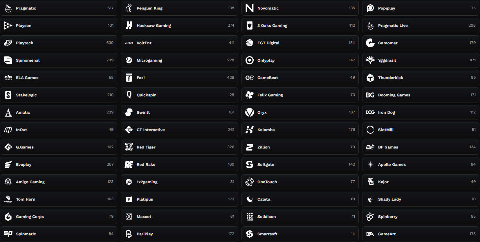 Wildsino-Casino-Providers