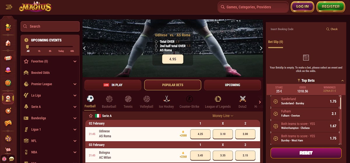 Magius sportfogadás