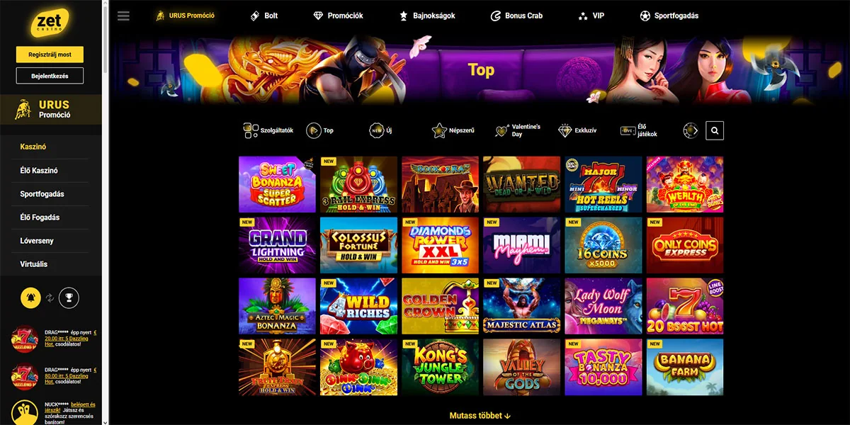 Zet Casino Slot Games