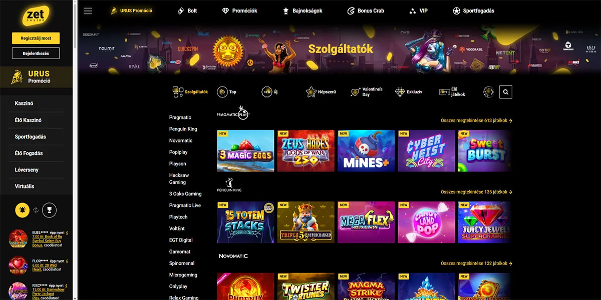 Zet Casino Slot Providers