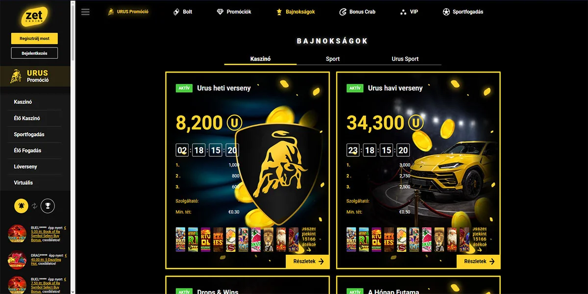 Zet Casino Tournaments