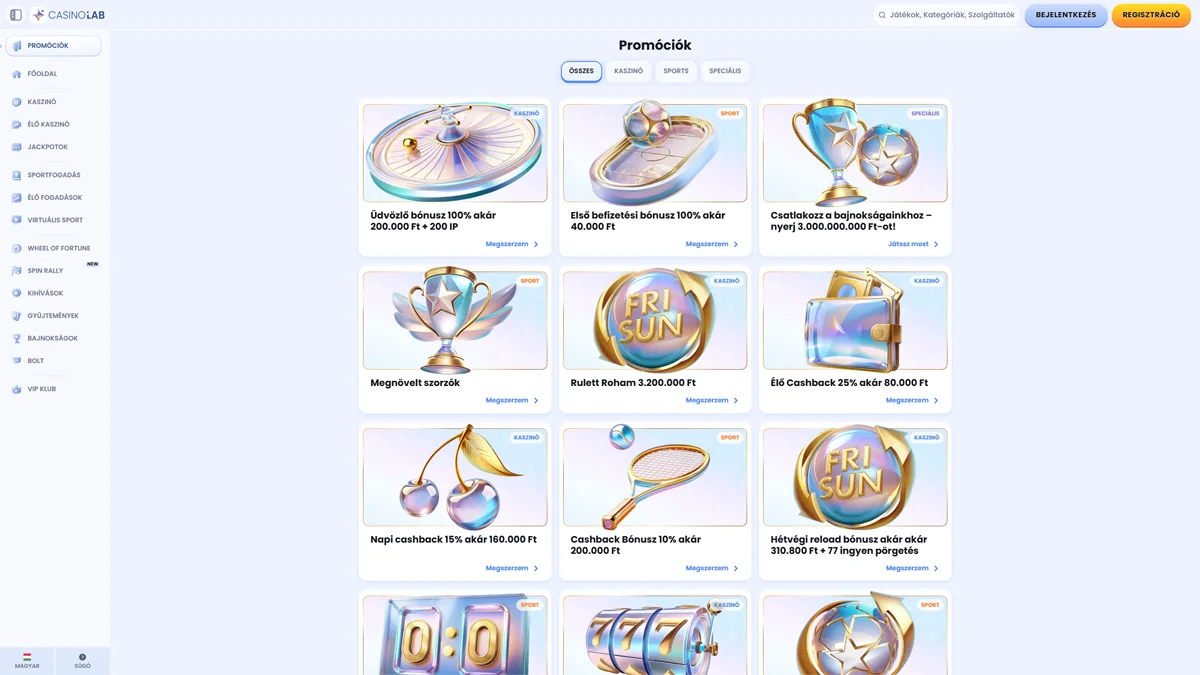 CasinoLab Bonuses