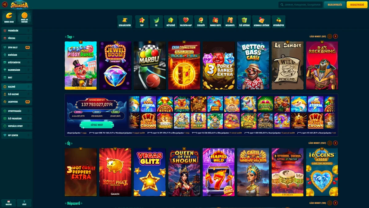 Spinanga Kaszino Slots