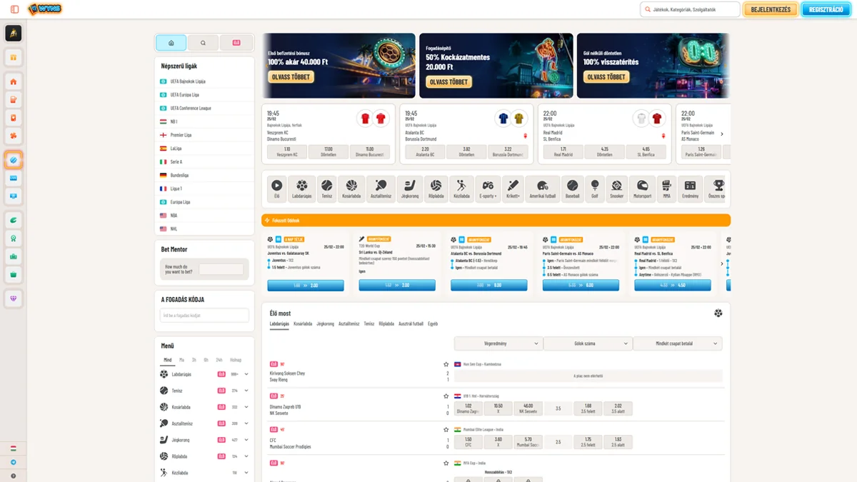 Wyns Kaszino Sports Betting