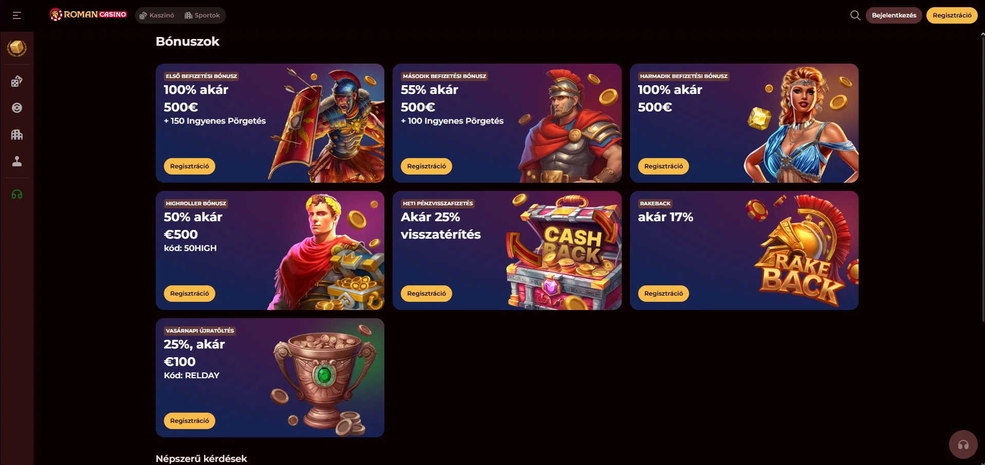 Roman-Casino-Bonuses
