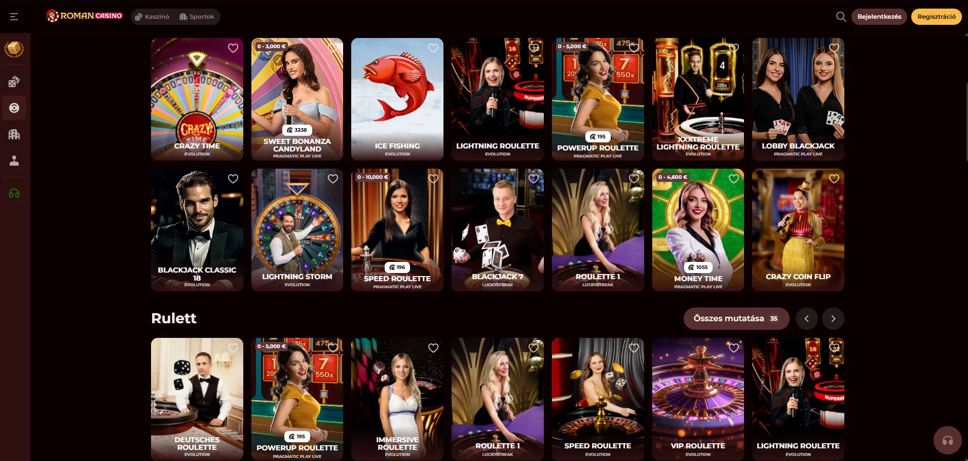 Roman-Casino-Live-Casino-Games