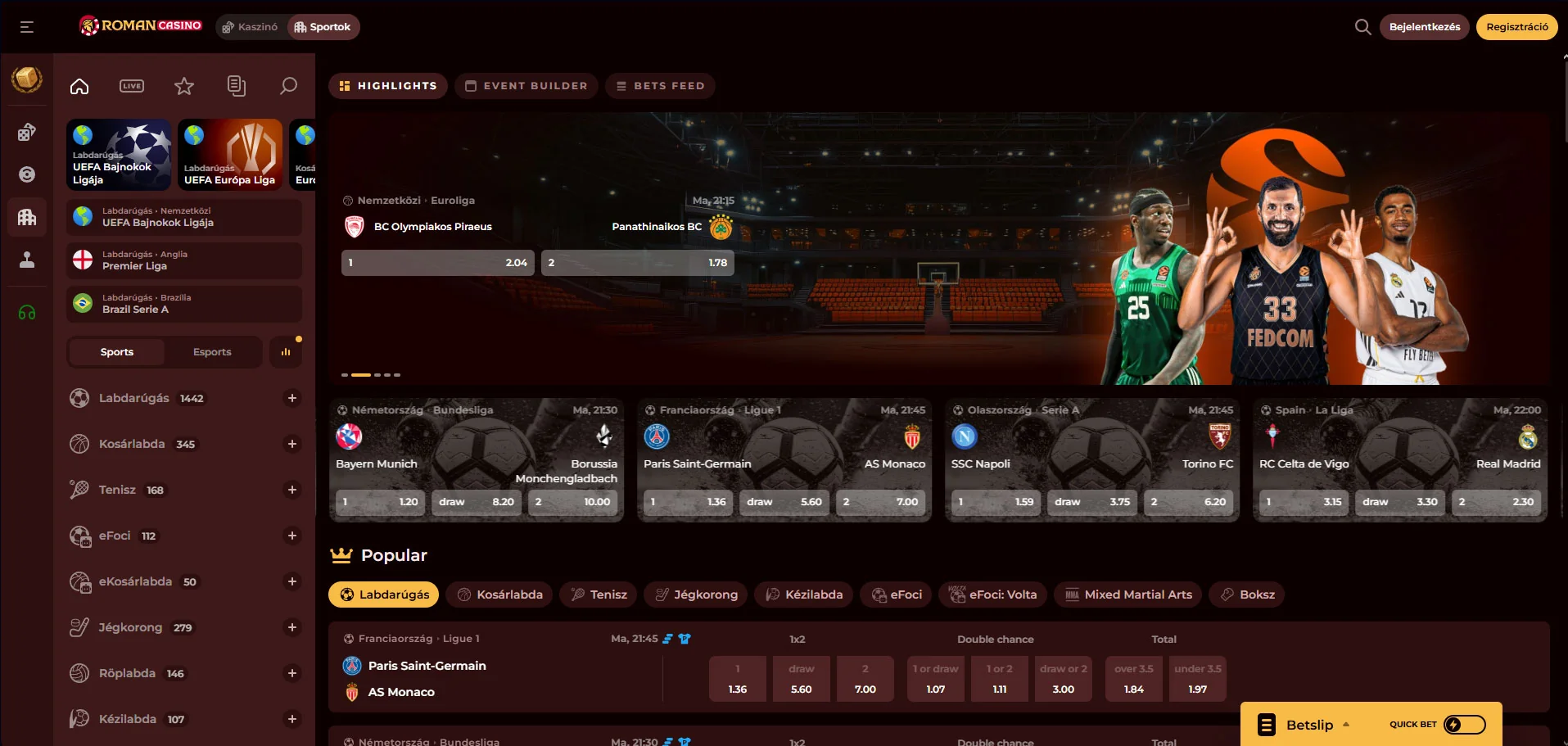 Roman-Casino-Sports-Betting