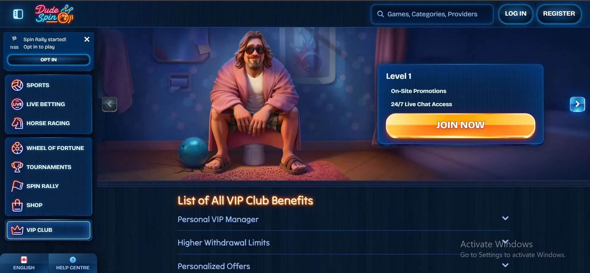 dudespin-casino-vip-program